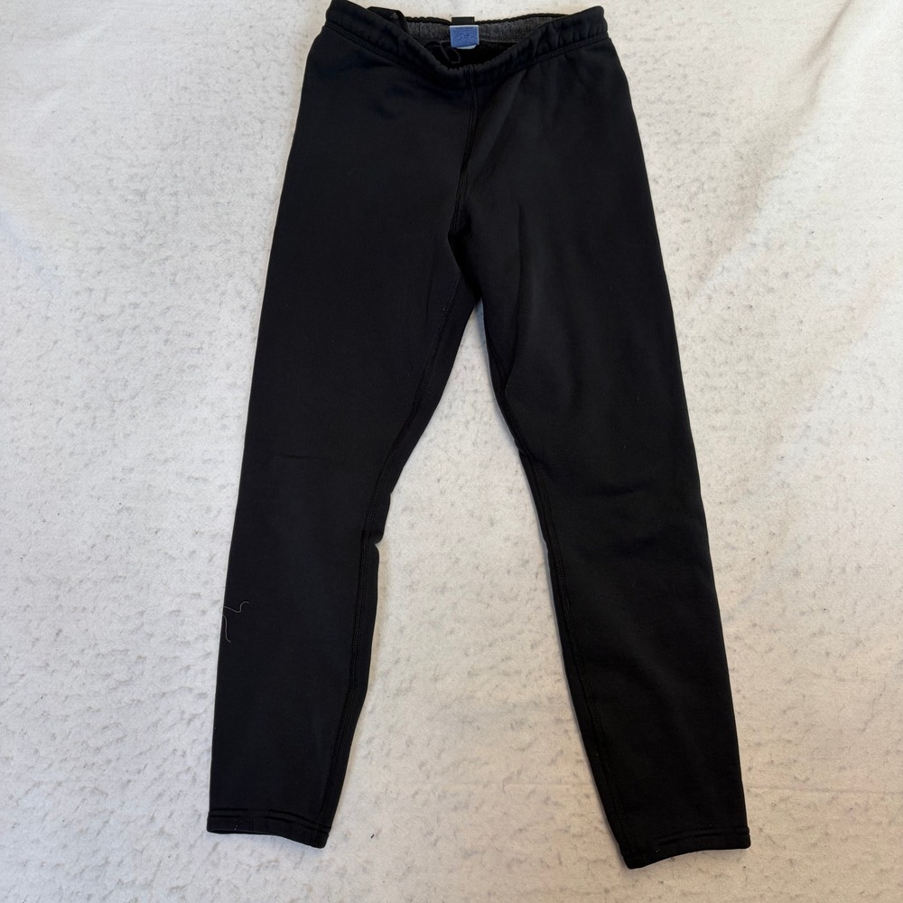 Patagonia Fleece Lined Leggings Women Size S Black Mid Rise Made in USA